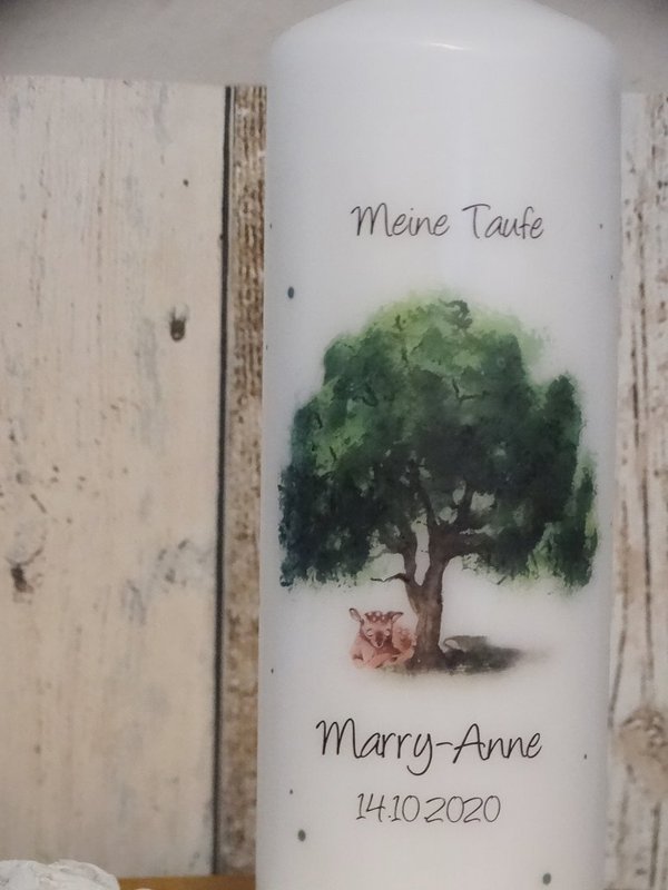 Taufkerze Baum   Marry Ann