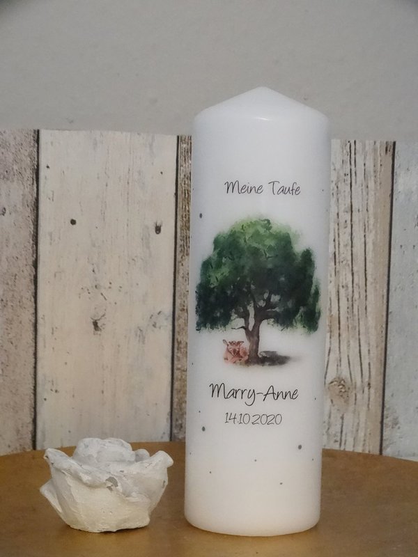 Taufkerze Baum   Marry Ann